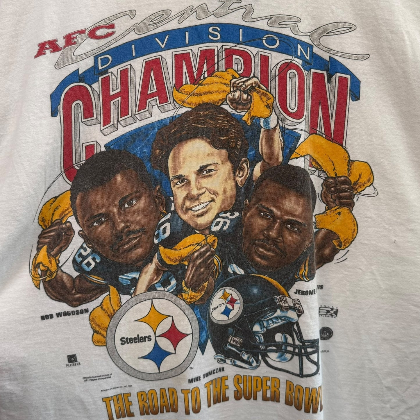 1996 Pittsburgh Steelers NFL Xplosion Caricature T-Shirt Sz 3XL (B1118)