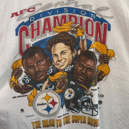 1996 Pittsburgh Steelers NFL Xplosion Caricature T-Shirt Sz 3XL (B1118)