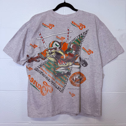 1994 Miami Hurricanes Taz NCAA T-shirt (B2327)
