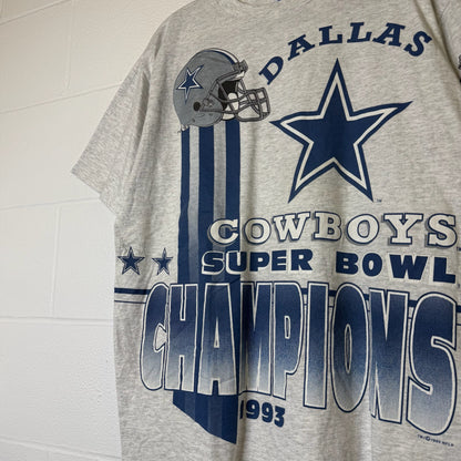 1993 Dallas Cowboys NFL Super Bowl Champions Salem T-Shirt (B2128)