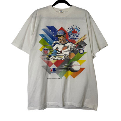1991 Toronto MLB All Star Game Bulletin T-shirt Sz XL (B1655)