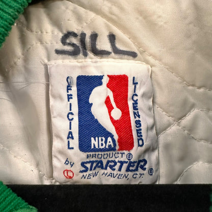 90's Boston Celtics NBA Starter Satin Jacket Sz L