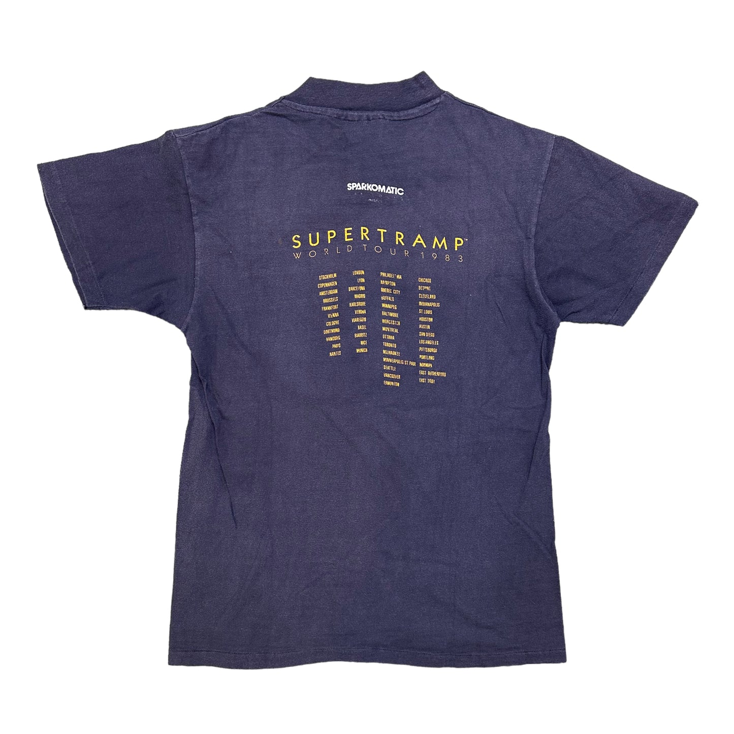 1983 Supertramp World Tour T-Shirt Sz M (A2044)