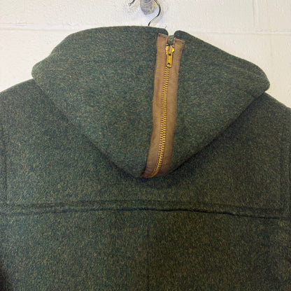 Vtg Duffle Coat by Zero King Jacket Sz M (B1779) Virgin Wool