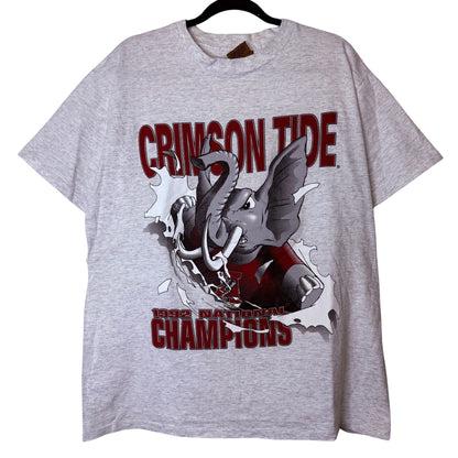 90s University of Alabama Nutmeg Breakthrough NCAA T-shirt Sz L (B2346)