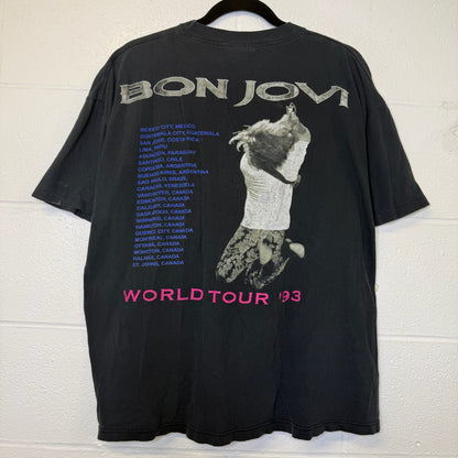 1993 Bon Jovi Band T-Shirt Brockum Sz XL (B2886)