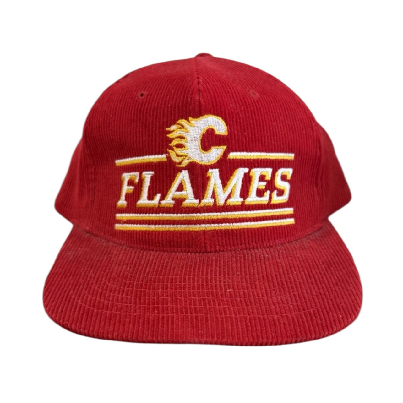 90s Calgary Flames NHL Hockey Ted Fletcher Hat