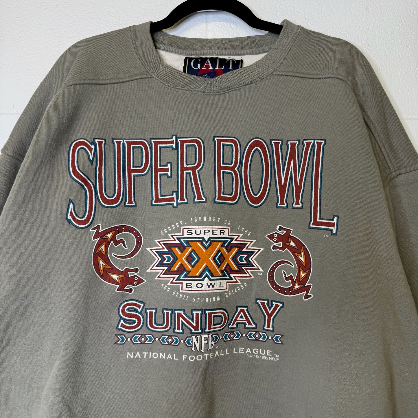 1996 Arizona Super Bowl Sunday NFL Crewneck Sz XL (B2092)