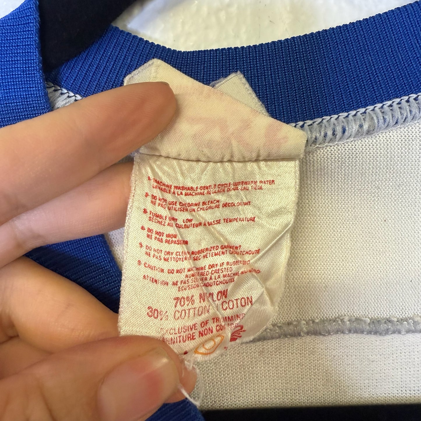 80s New York Islanders Sandow Knit Hockey NHL Jersey Sz M (B1801)