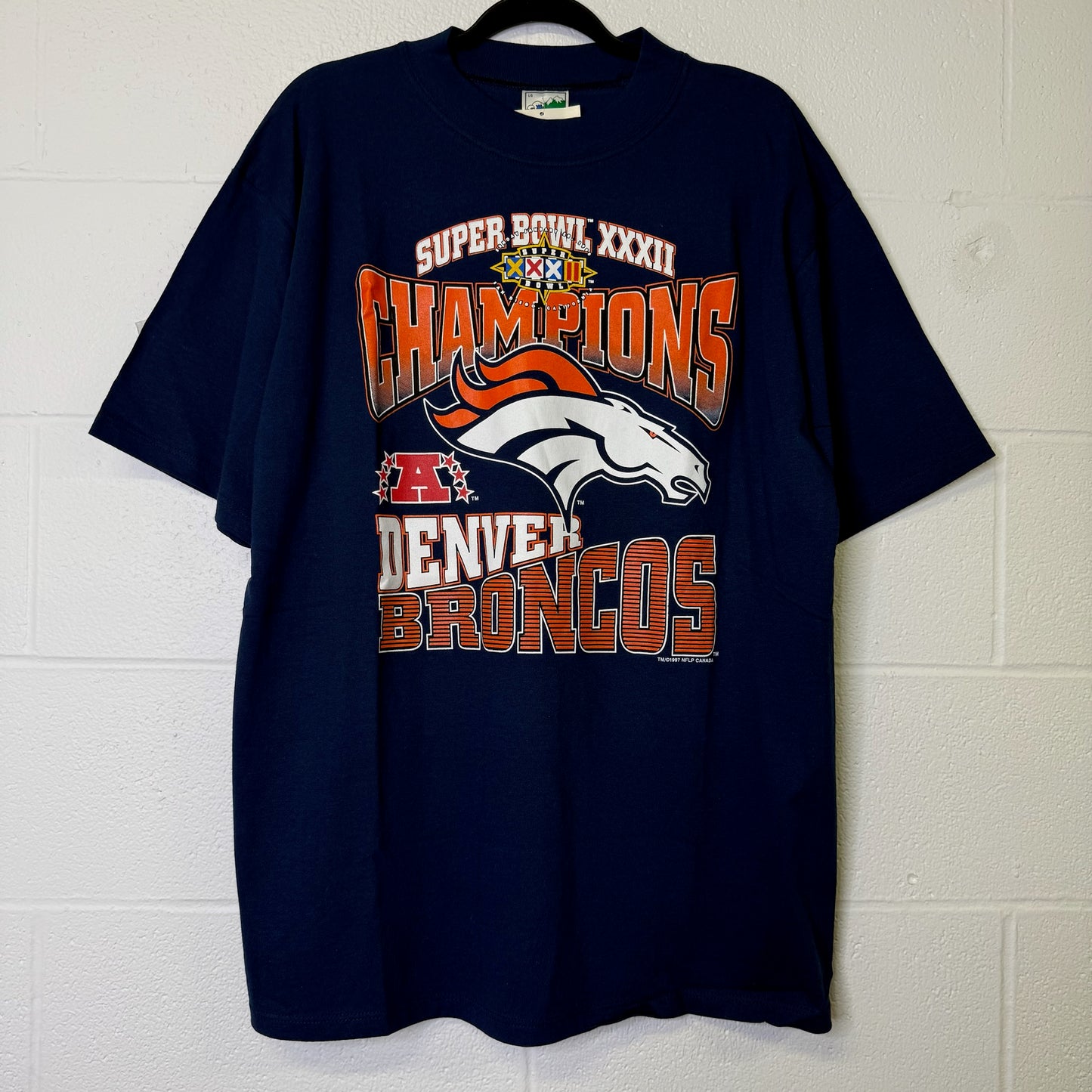 1997 Denver Broncos NFL T-shirt Sz L (B1640) NWT