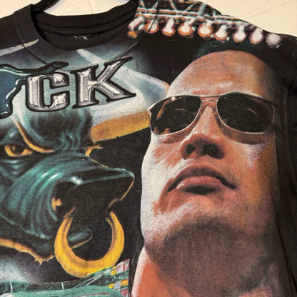 2000s The Rock NASCAR AOP WWF T-Shirt Sz 2XL (B2148)