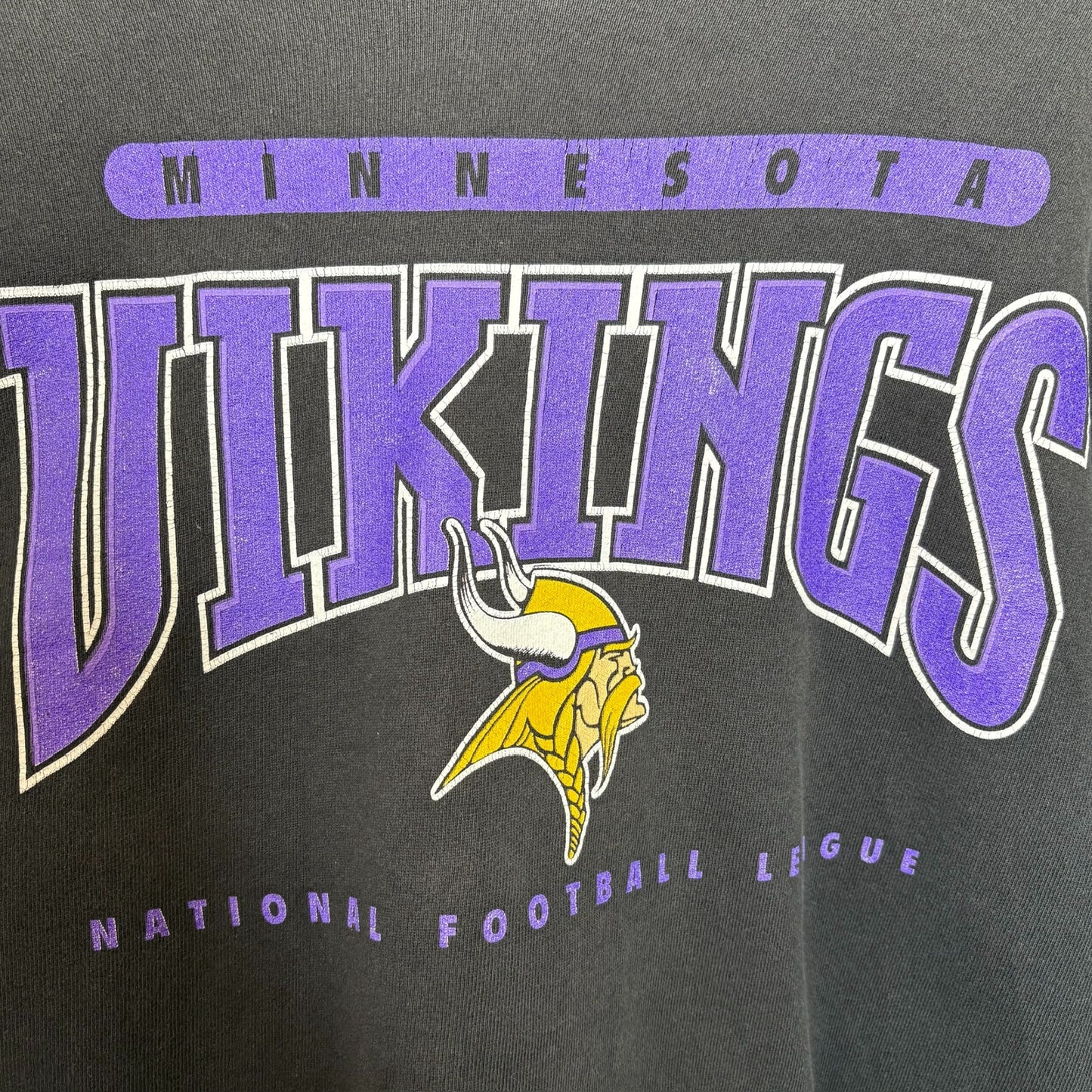 90's Minnesota Vikings Hoodie Sz L (A2065)