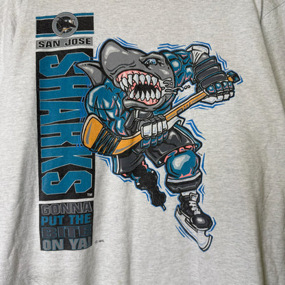 90's San Jose Sharks NHL Starter T-shirt Sz XL (B1684)