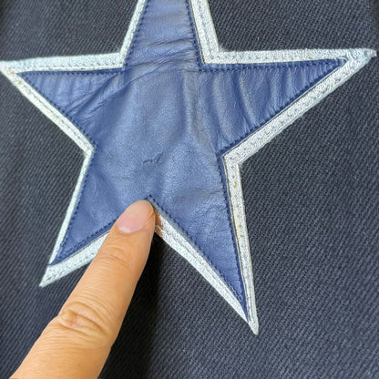 1992 Dallas Cowboys NFL Superbowl Champs Jeff Hamilton Letterman Jacket
