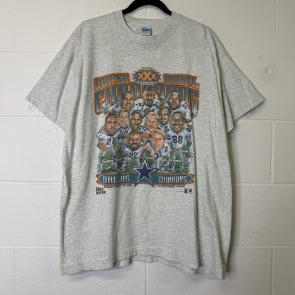 1996 Dallas Cowboys Pro Player NFL T-shirt Sz L (B1625)