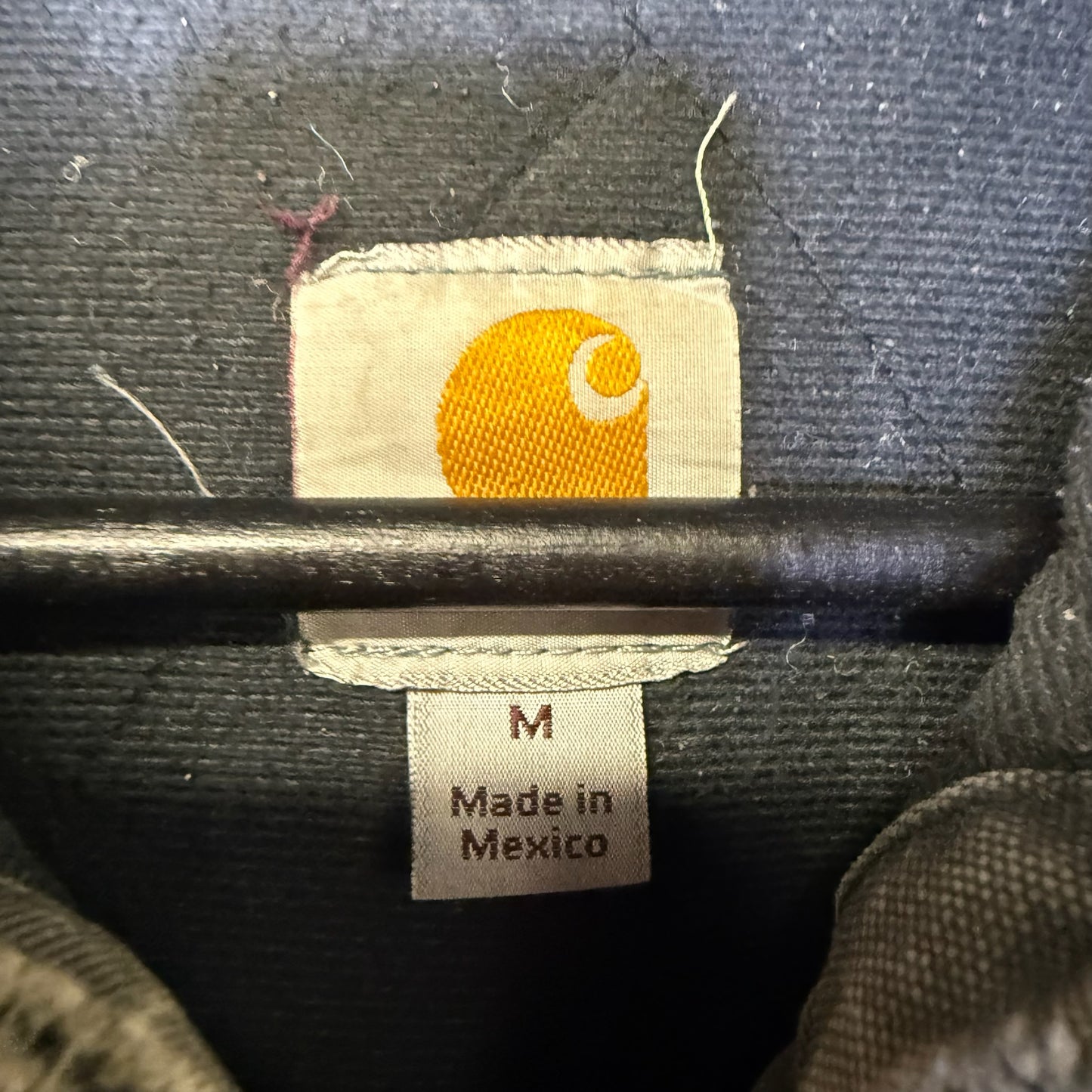 Carhartt Sun Faded Black Hooded Jacket Sz M (B1780)