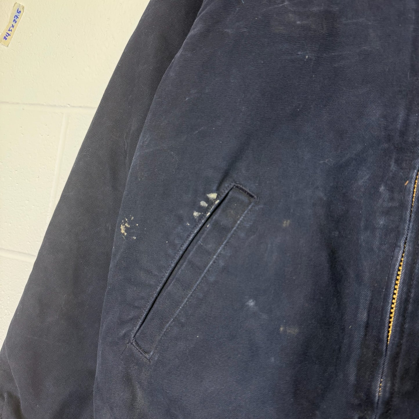 Carhartt Santa Fe J14 MDT Jacket Sz M (B1784) Navy Blue