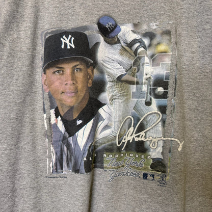 2004 New York Yankees Derek Jeter MLB T-shirt Sz L (B480)