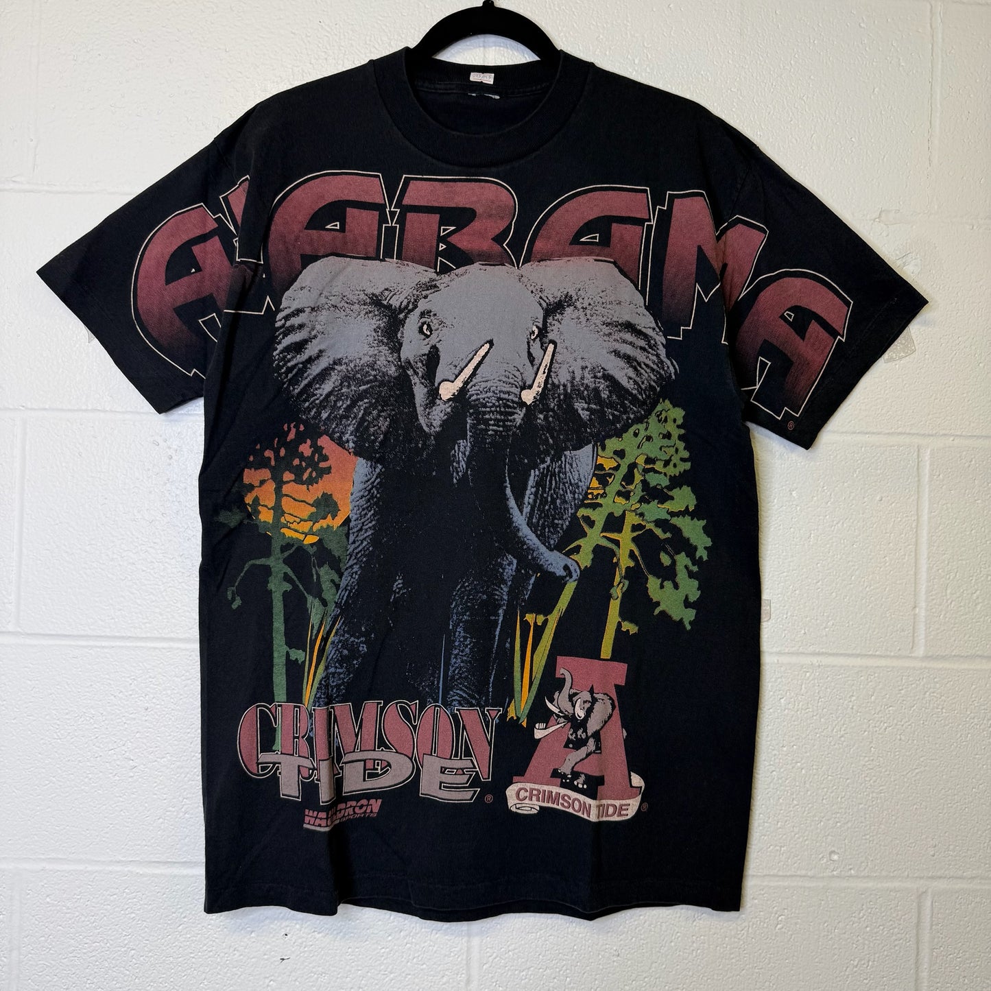 90s University of Alabama Wauldron NCAA T-Shirt Sz L (B2589)