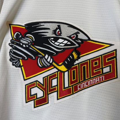 90s Cincinnati Cyclones IHL Bauer Hockey Jersey Sz L