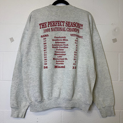 1992 Alabama USF&G Sugar Bowl Crewneck Sz XL (B2565)