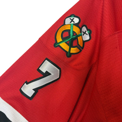 90s Chicago Blackhawks Chris Chelios Nike Hockey Jersey Sz 2XL