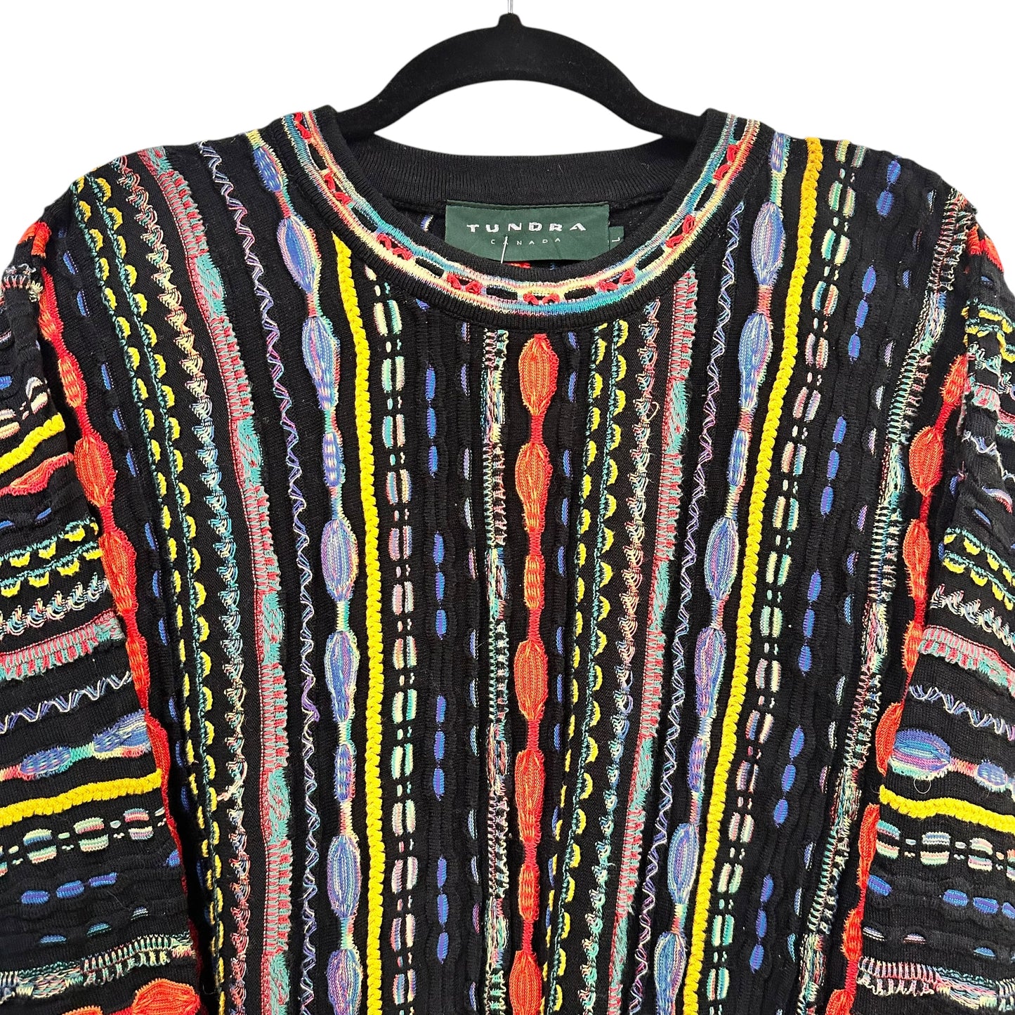 90's Coogi Style by Tundra Knit Sweater Sz L (A7474)