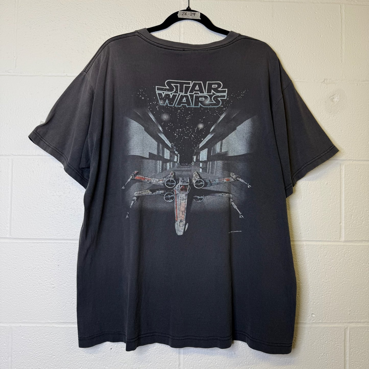 90's Star Wars Tie Fighter & X-wing T-shirt Sz L (A8214)
