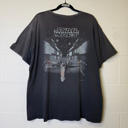 90's Star Wars Tie Fighter & X-wing T-shirt Sz L (A8214)