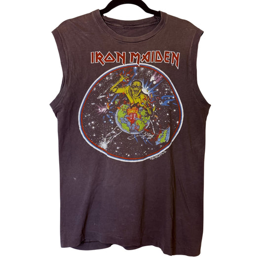 80s Iron Maiden World Piece Tour Shirt (B2501)