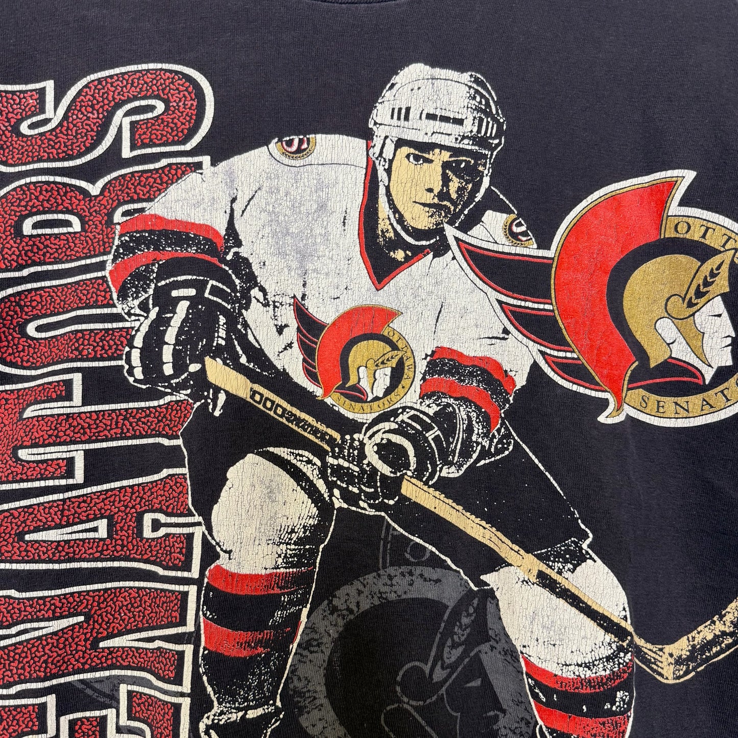 1992 Ottawa Senators NHL T-Shirt Sz L (B2968)
