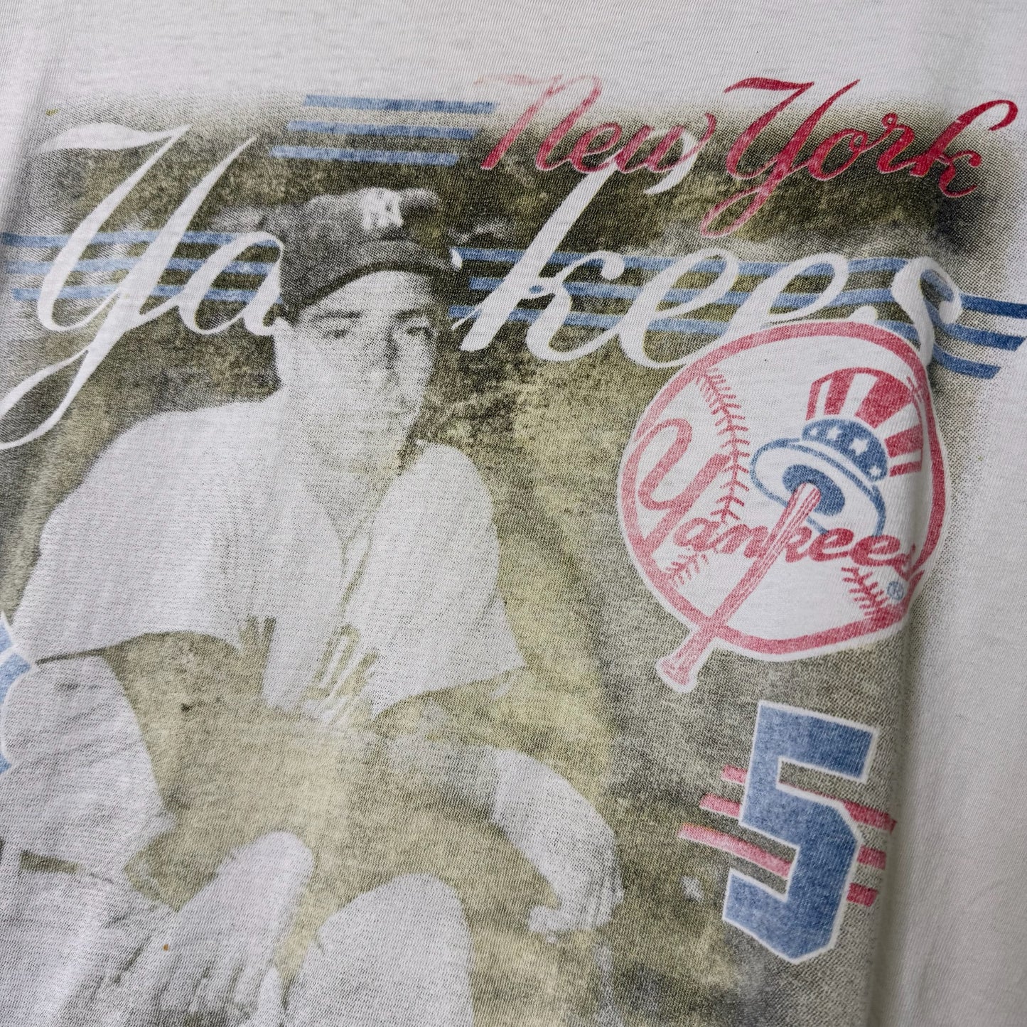 1999 New York Yankees MLB Joe Dimaggio T-shirt Sz XL (B1653)