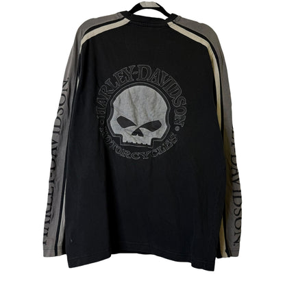 2000s Harley Davidson Skull Long Sleeve Sz L (B1931)