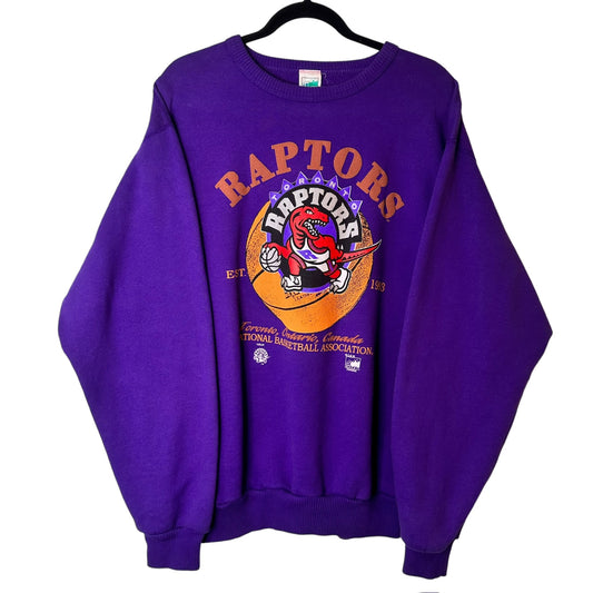 90's Toronto Raptors NBA Crewneck Sz XL (A4394)