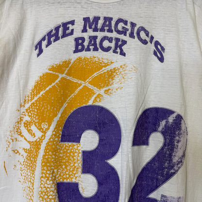 90's Magic Johnson Returns Salem NBA T-Shirt Sz XL (B2192)