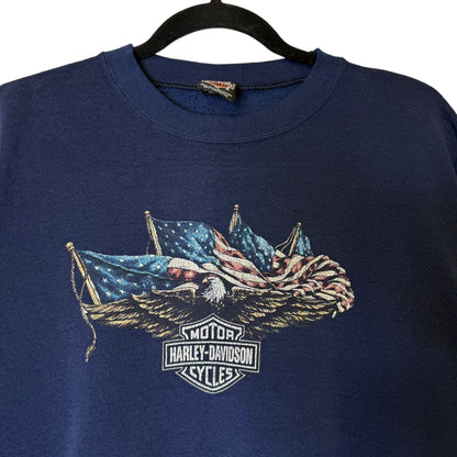 90's Harley Davidson Kalamazoo Crewneck Sz M (B1905)