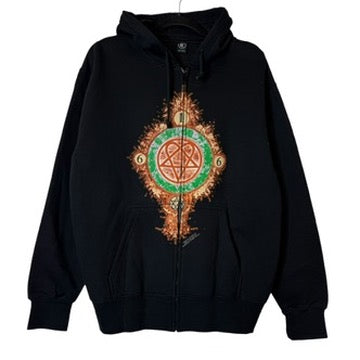 2005 HIM Heartagram Hoodie Sz XL (B2035)