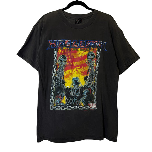 1998 Megadeth Chaos Comics Band T-Shirt Sz XL (B658)