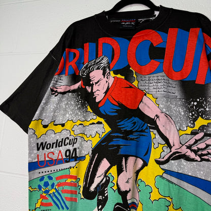 1994 World Cup Soccer AOP T-Shirt Sz XL