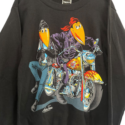 1993 Heckle Jeckle Biker Crewneck Sz M (A4499)