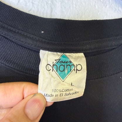 90's Anaheim Mighty Ducks Jack Davis NHL T-Shirt Sz L (B2420)