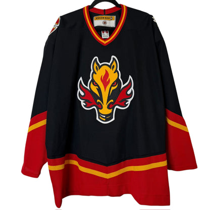 90s Calgary Flames Blasty NHL Jersey Sz 2XL