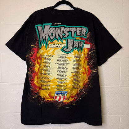 1995 Monster Jam Monster Truck Racing T-Shirt Sz L (B2396)