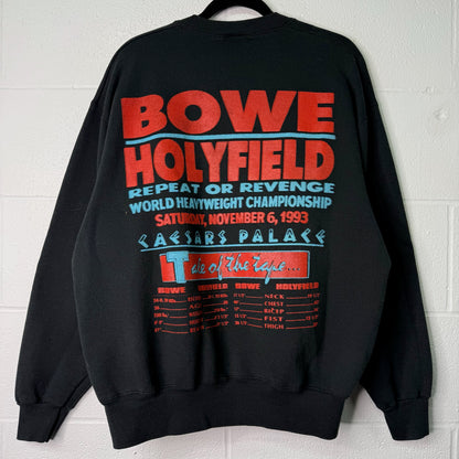 1993 Bowe vs Holyfield Caesars Palace Boxing Crewneck Sz XL