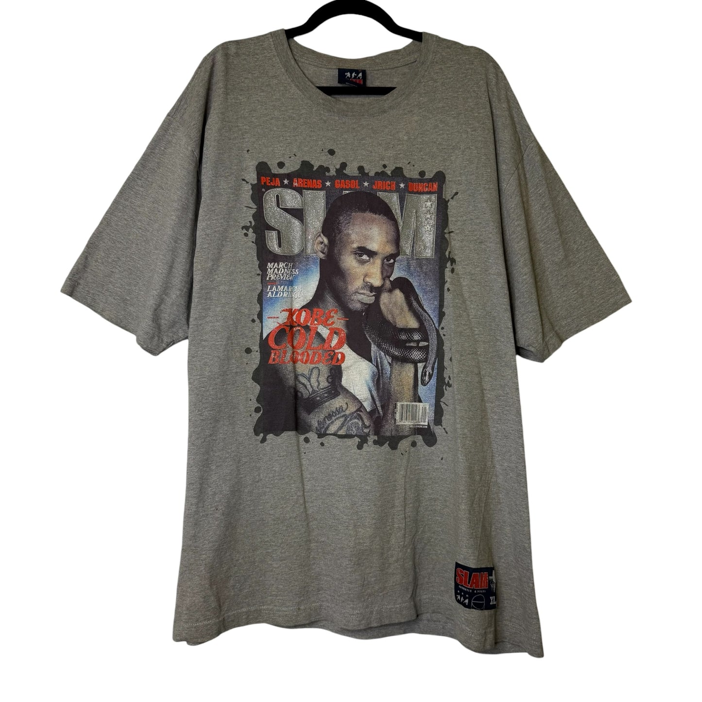 2000s Kobe Bryant Slam Basketball Magazine T-Shirt Sz XL (B649)