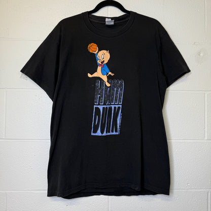 1992 Nike Ham Dunk Jordan Porky T-Shirt Sz L (B1740)