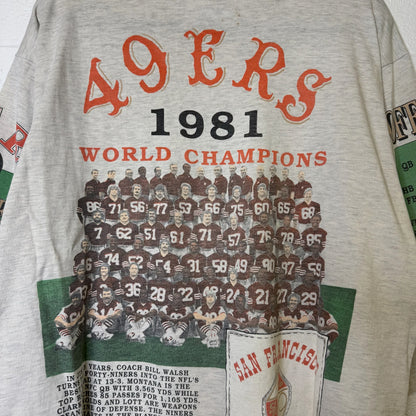 90s San Francisco 49ers NFL Long Gone T-Shirt Sz XL (B2576)