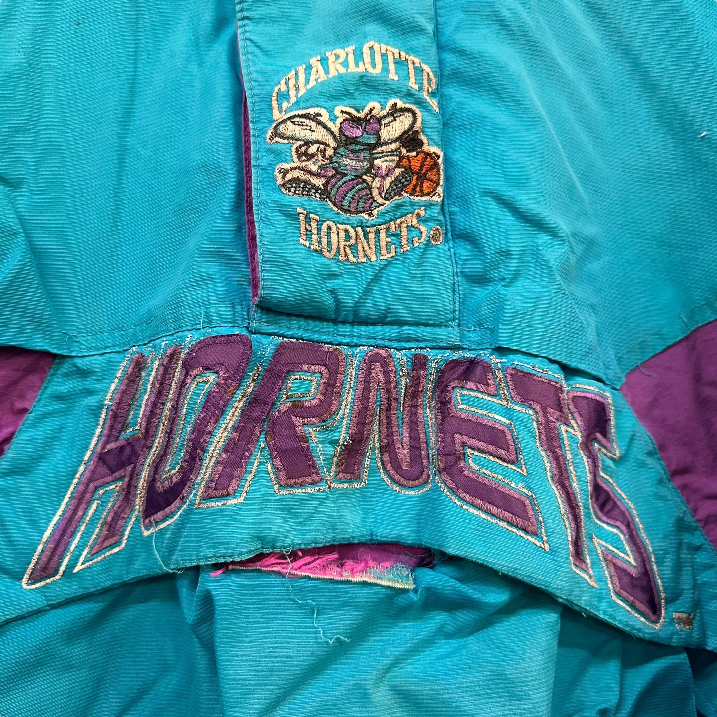 90's Charlotte Hornets NBA Starter Jacket Sz M