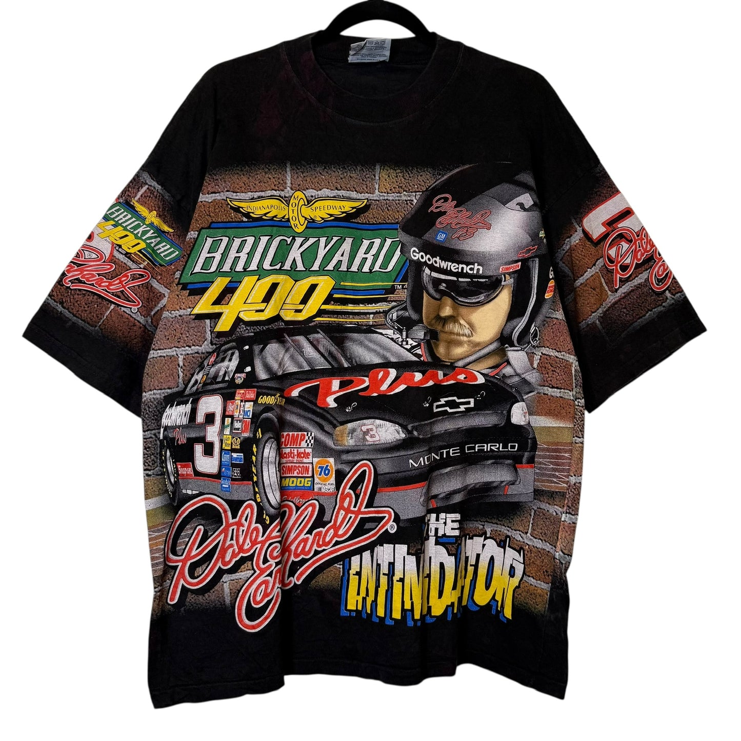 1998 Dale Earnhardt NASCAR AOP T-Shirt Size L (B1772)