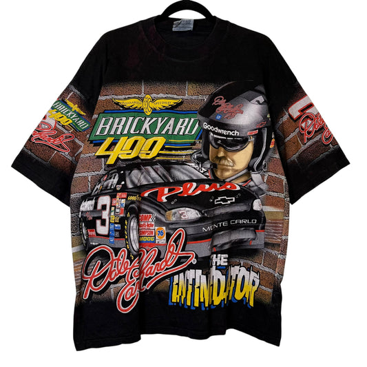 1998 Dale Earnhardt NASCAR AOP T-Shirt Size L (B1772)